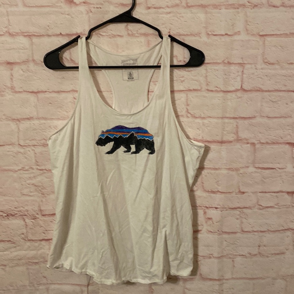 Patagonia women’s p-6 bear logo tank top